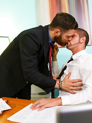 anal,hardcore,oral,hairy,tattoo,suit,brunette,office,tanned